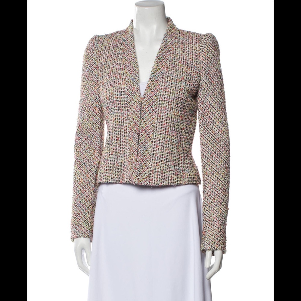 Escada NWT blazer jacket shaped waist multicolor “fantasy” style Bamba all lined